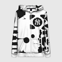 Женская толстовка на молнии New York yankees - baseball team pattern