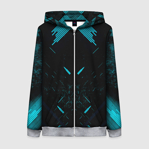 Женская толстовка на молнии Неоновые пули / 3D-Меланж – фото 1