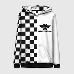 Женская толстовка на молнии Helldivers 2: Chess Logo