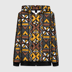 Женская толстовка на молнии Африканский мавританский узор
