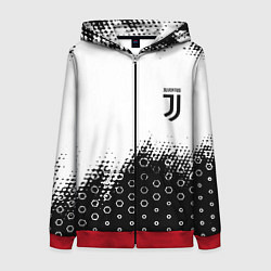 Толстовка на молнии женская Juventus sport steel, цвет: 3D-красный