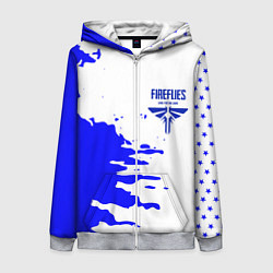 Толстовка на молнии женская The last of us краски цикады, цвет: 3D-меланж