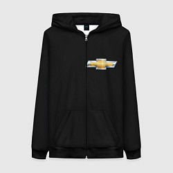 Женская толстовка на молнии Chevrolet logo