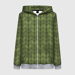 Толстовка на молнии женская Лесное тепло, цвет: 3D-меланж