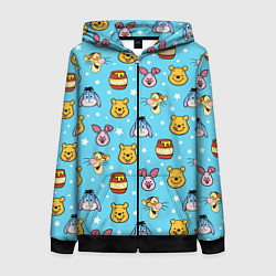 Женская толстовка на молнии Винни Пух