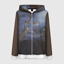 Женская толстовка на молнии Замок принцессы