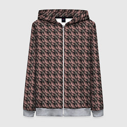 Толстовка на молнии женская Бронза, цвет: 3D-меланж