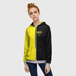 Толстовка на молнии женская Нирвана два цвета, цвет: 3D-меланж — фото 2