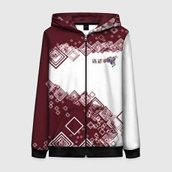 Толстовка на молнии женская Сноуборд горы зовут, цвет: 3D-черный