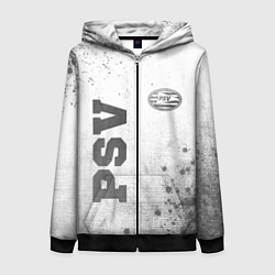 Толстовка на молнии женская PSV - white gradient вертикально, цвет: 3D-черный