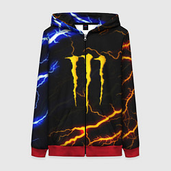 Женская толстовка на молнии Monster energy storm
