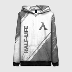 Толстовка на молнии женская Half-Life - white gradient вертикально, цвет: 3D-черный