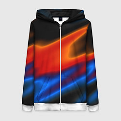 Толстовка на молнии женская Multicoloured, цвет: 3D-белый