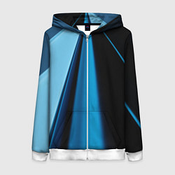 Женская толстовка на молнии Black blue