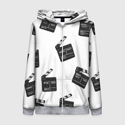 Женская толстовка на молнии Съёмочная хлопушка