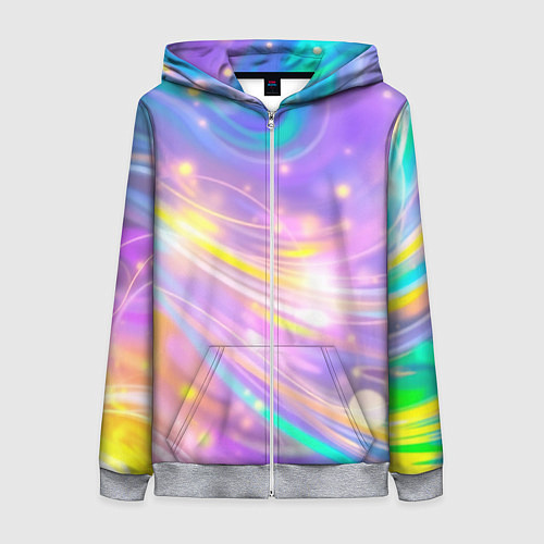 Женская толстовка на молнии Волшебный мистический космос / 3D-Меланж – фото 1