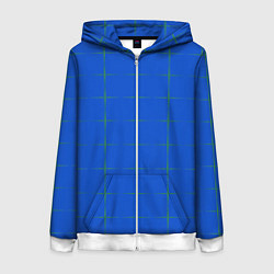 Женская толстовка на молнии Color blue stripes
