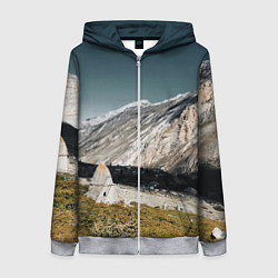 Толстовка на молнии женская Фардык-Кешене, цвет: 3D-меланж