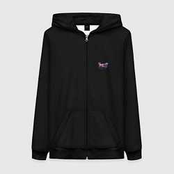 Толстовка на молнии женская Mercedes amg, цвет: 3D-черный