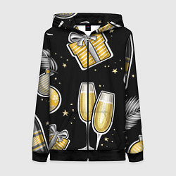 Женская толстовка на молнии Новогодний вайб