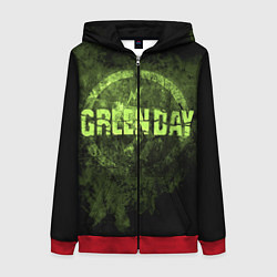 Толстовка на молнии женская Green Day: Acid Voltage, цвет: 3D-красный