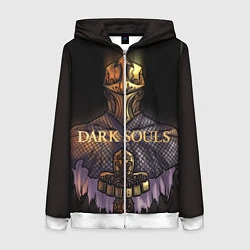 Толстовка на молнии женская Dark Souls: Knight, цвет: 3D-белый