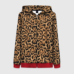 Толстовка на молнии женская Jaguar, цвет: 3D-красный