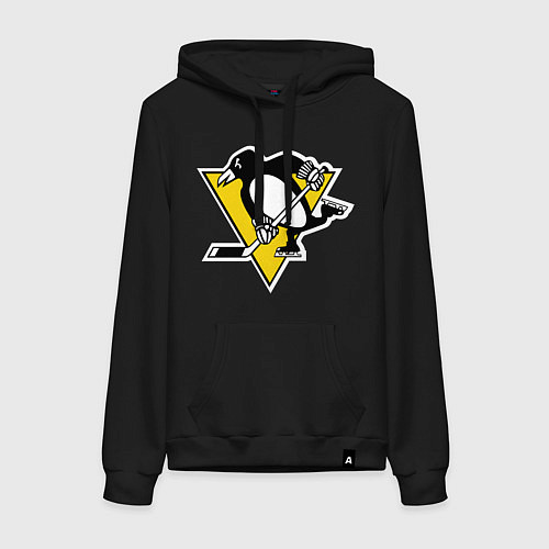 Женская толстовка-худи Pittsburgh Penguins / Черный – фото 1