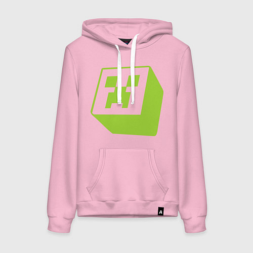 Женская толстовка-худи Green Creeper / Светло-розовый – фото 1