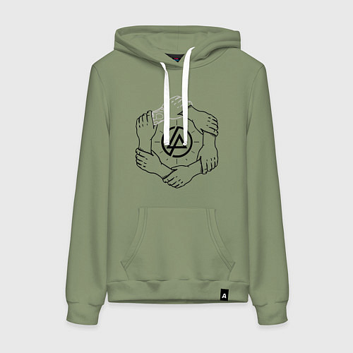 Женская толстовка-худи Linkin Park: Brotherhood / Авокадо – фото 1