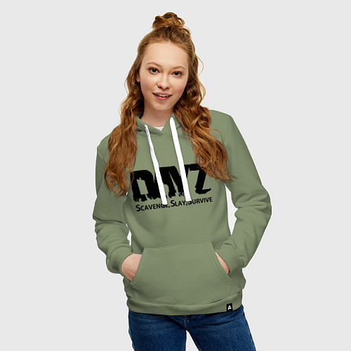 Женская толстовка-худи DayZ: Slay Survive / Авокадо – фото 3