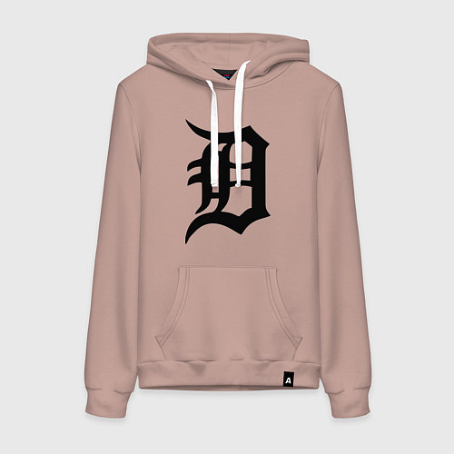 Женская толстовка-худи Detroit Tigers / Пыльно-розовый – фото 1