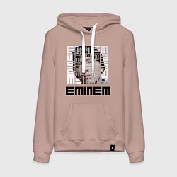 Толстовка-худи хлопковая женская Eminem labyrinth, цвет: пыльно-розовый