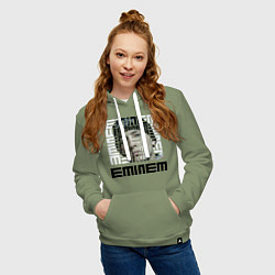Толстовка-худи хлопковая женская Eminem labyrinth, цвет: авокадо — фото 2