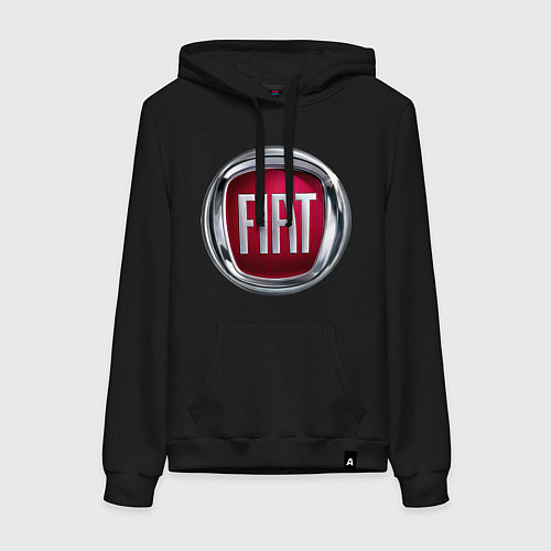 Женская толстовка-худи FIAT logo / Черный – фото 1