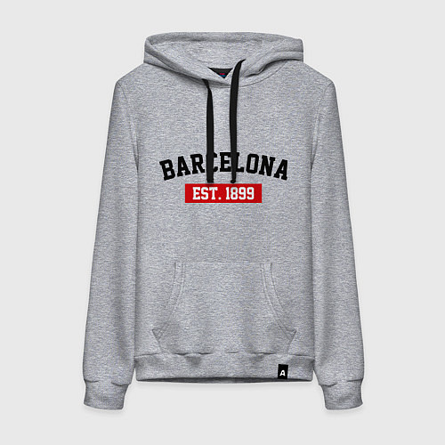 Женская толстовка-худи FC Barcelona Est. 1899 / Меланж – фото 1