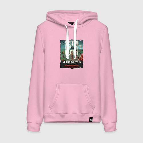 Женская толстовка-худи System of a Down / Светло-розовый – фото 1
