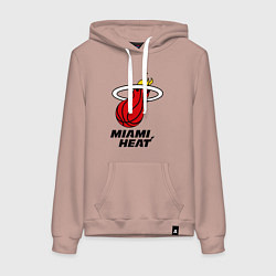 Женская толстовка-худи Miami Heat-logo