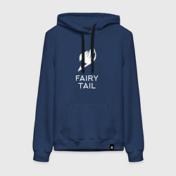 Толстовка-худи хлопковая женская Fairy Tail, цвет: тёмно-синий