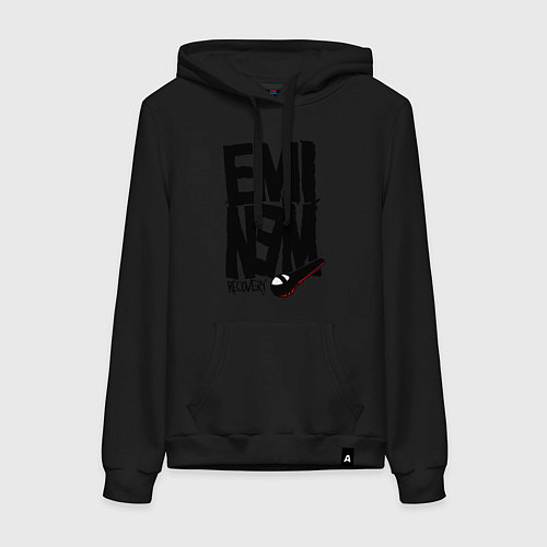 Женская толстовка-худи Eminem recovery / Черный – фото 1