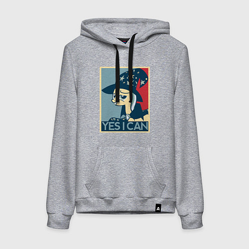 Женская толстовка-худи MLP: Yes I Can / Меланж – фото 1