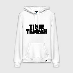 Толстовка-худи хлопковая женская Tinie Tempah, цвет: белый
