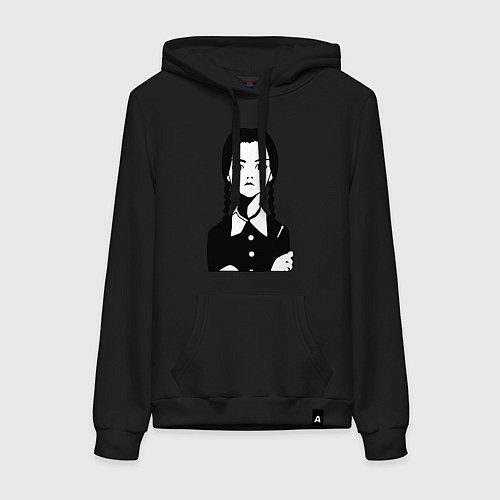 Женская толстовка-худи Wednesday Addams / Черный – фото 1