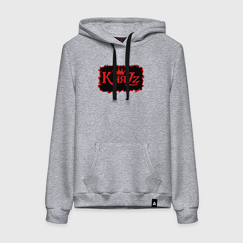 Женская толстовка-худи Князь Анархия спина / Меланж – фото 1