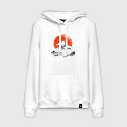 Женская толстовка-худи Гора Фудзияма