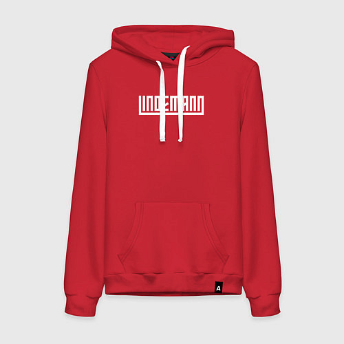 Женская толстовка-худи LINDEMANN НА СПИНЕ / Красный – фото 1