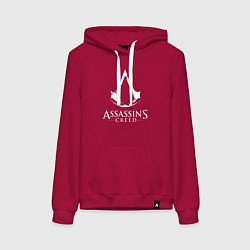 Толстовка-худи хлопковая женская Assassin’s Creed, цвет: маджента