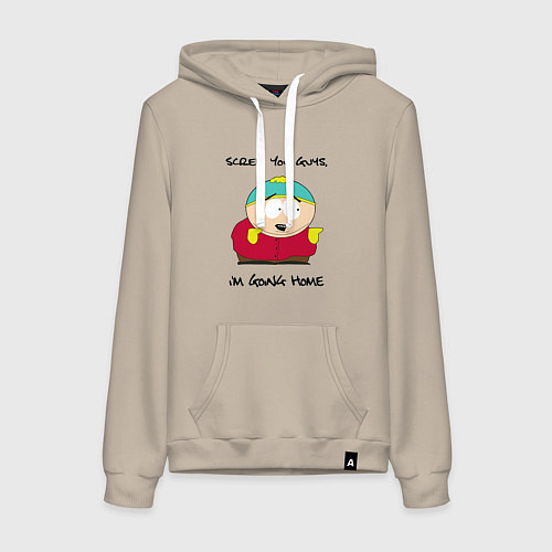 Женская толстовка-худи ЮЖНЫЙ ПАРК / Миндальный – фото 1