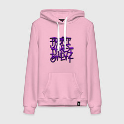 Толстовка-худи хлопковая женская GTA Tag BALLAS, цвет: светло-розовый