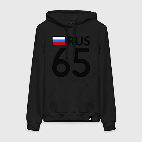 Женская толстовка-худи RUS 65 / Черный – фото 1